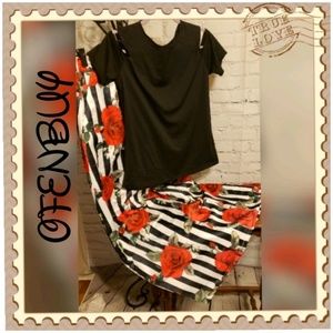 Ofenbuy Womens African Print A-Line Tunic